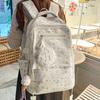 Schoolbag School Bag Female College Student Large Capacity Backpack Versatile Durable Junior High School High School Student College Wind Travel 