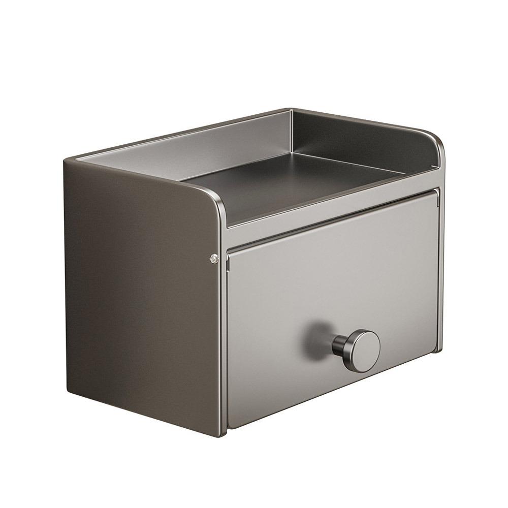 Wall Mounted Toilet Paper Holder Large Capacity Toilet Paper Container Draw Tissue Box Bathroom