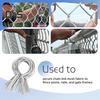 100Pcs Galvanized Fence Wire Tie Clips Easy Installation Reliable Metal Fence Post Clips for DIY Enthusiasts