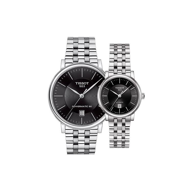 Tissot Kason Zen I Collection Автоматические механические часы Унисекс 40 мм Черный циферблат Корпус из нержавеющей стали T1224071105100+T1222071105100