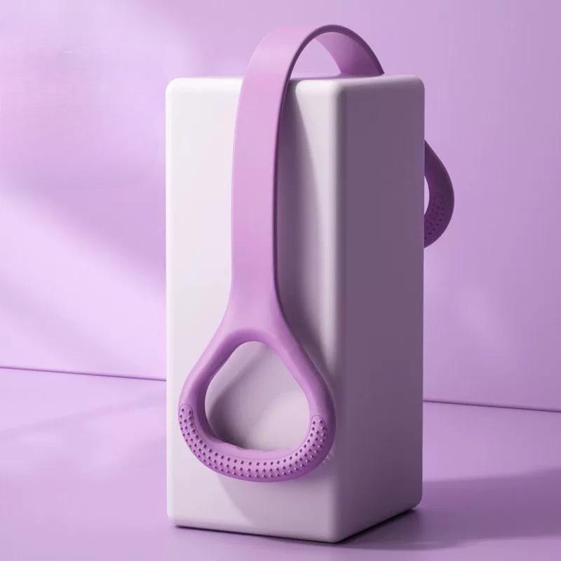 1pc 8-Shaped Silicone Yoga Resistance Band - Elastic Fitness Stretching Rope for Back, Waist, Arm Exercise - Ideal for Home, Gym, Outdoor Workouts