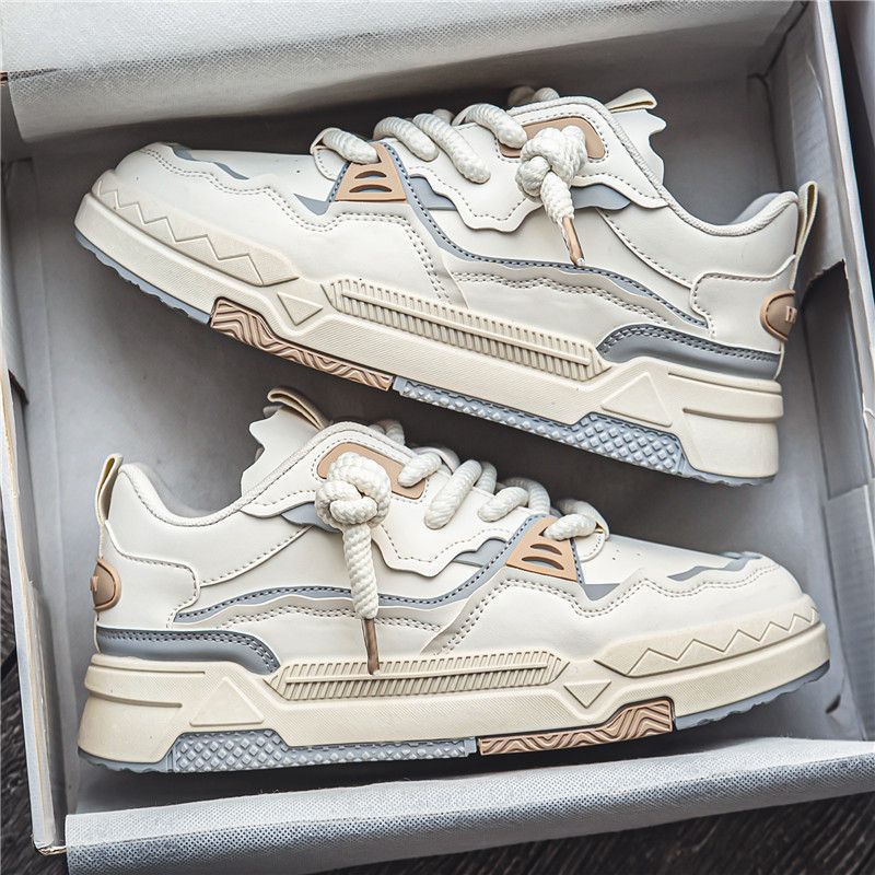 Модная мужская обувь 2024 года, весна-осень, новые спортивные кроссовки для серфинга, корейская версия, универсальные кроссовки на толстой подошве, повседневные кроссовки