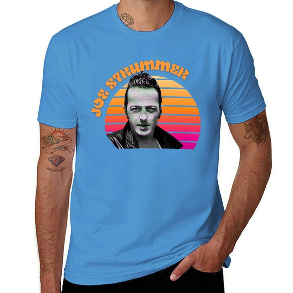 Футболки Joe Strummer топы основы оверсайз мужские графические футболки аниме