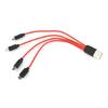 Кабель для множественной зарядки 4 в 1, несколько адаптеров Micro USB, зарядный шнур Micro USB