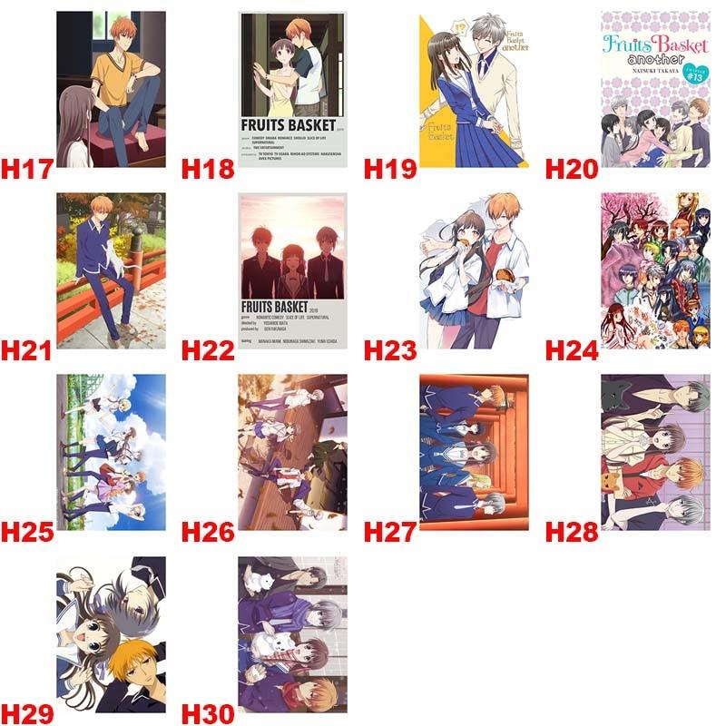 HD печать аниме корзина с фруктами плакаты белая бумага с покрытием постер для рисования настенный художественный декор гостиная домашний бар украшения фотографии