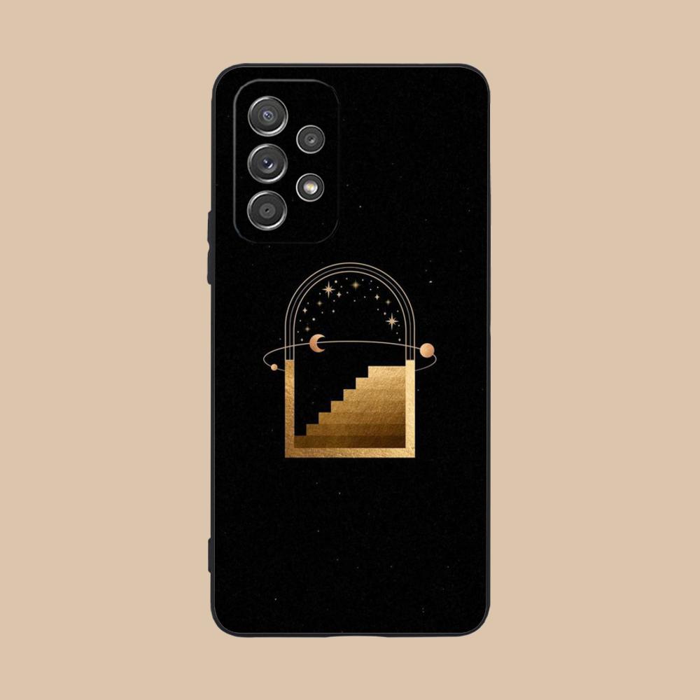 Чехол для мобильного телефона 'Солнце и Луна' для Samsung Galaxy M55 54 42 35 34 33 32 23 22 15 14 13 12 F55 5G Цветной Чехол Роскошный Чехол
