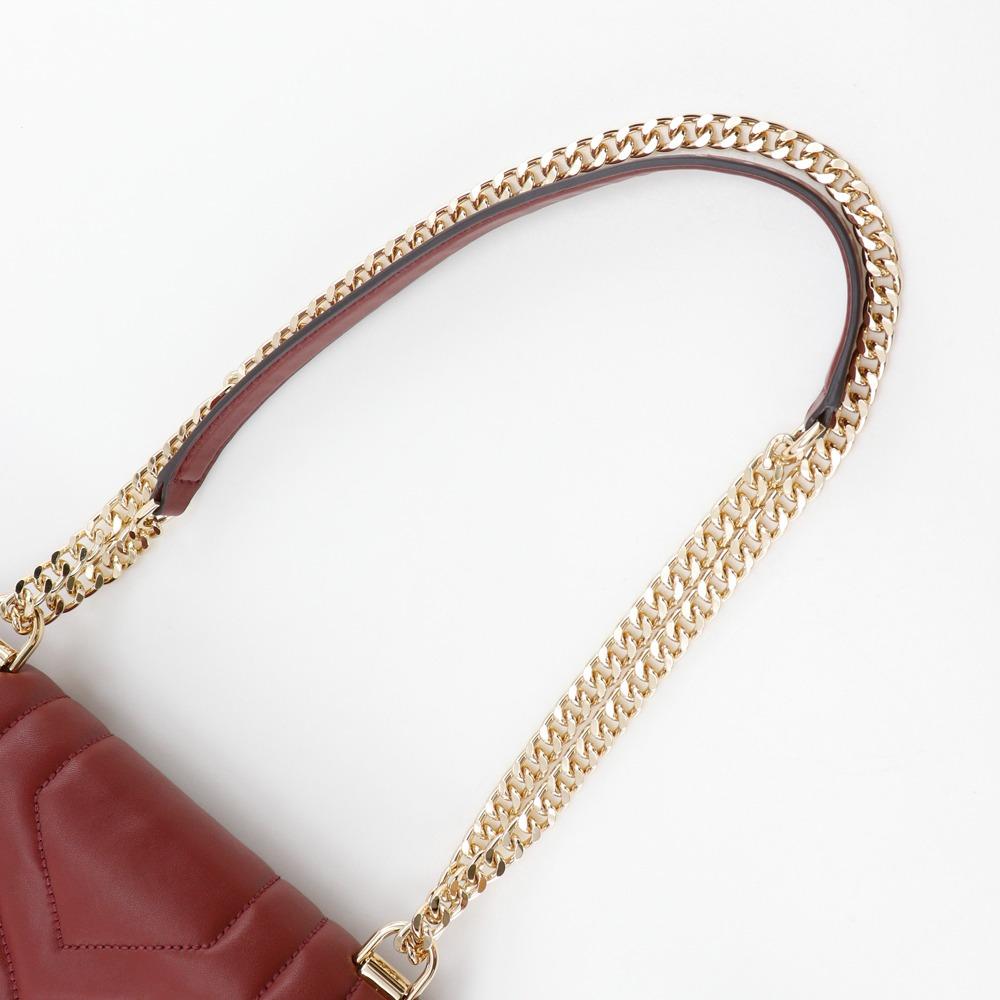 Michael Kors Сумка через плечо Whitney 30F8GXIL3T Цепочка Красная телячья кожа Женская Б/У