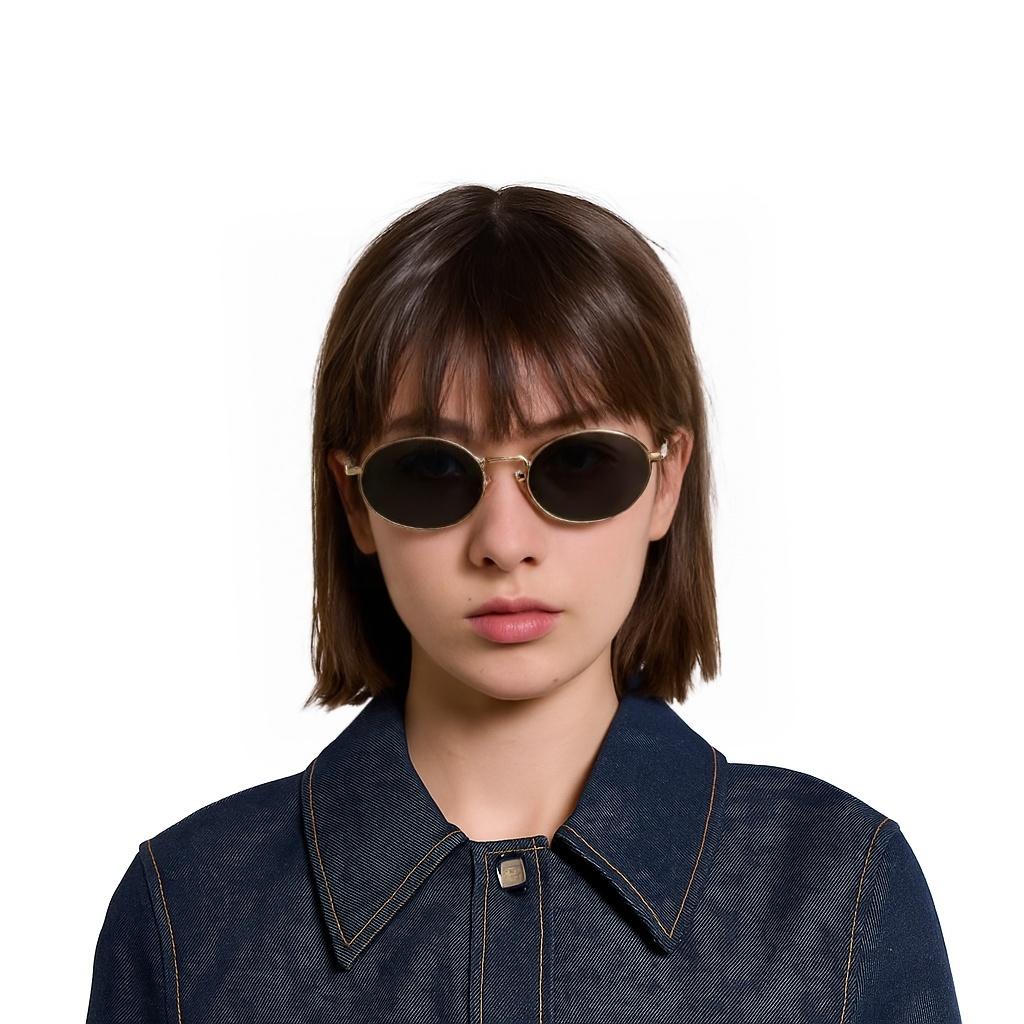 PRADA Eyewear Oval Frame Sunglasses Women's PR65ZSZVN09T