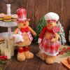 Standing Gingerbread Man Retractable Doll Large Merry Christmas Decoration  New Year Supplies