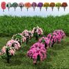 Building Landscape Accessories Miniature Flower Tree Railroad Decoration Artificial Scenery Trees