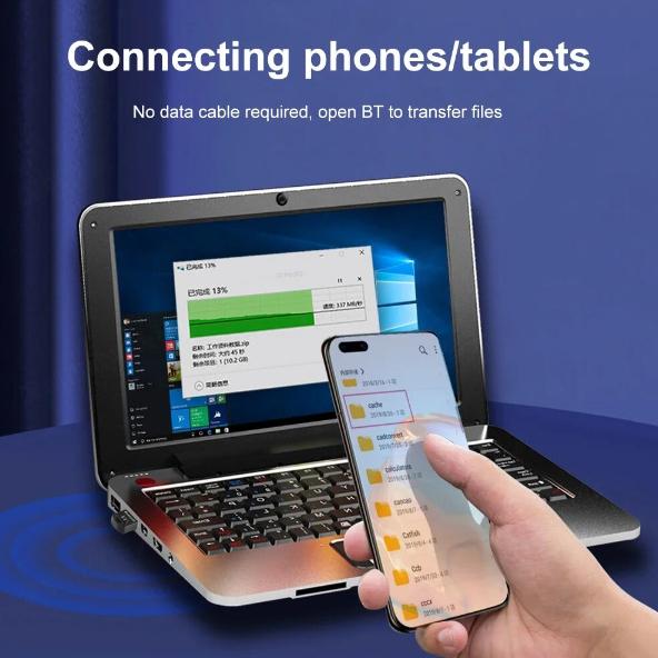 USB Bluetooth 5.4 адаптер Dongle беспроводной приемник передатчик для компьютера ПК динамик мышь клавиатура