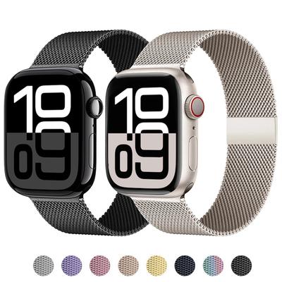 Миланская петля ремешки для Apple Watch ремешки 44мм 40мм 45мм 41мм 49мм 46мм correa bracelet iWatch series 3 6 se 7 8 9 ultra 2 10