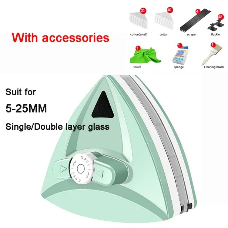 2025 Бытовой Офисный Специальный Очиститель Окон Магнитный Инструмент для Мытья Стекол Автоматический Слив Воды Двухслойный Скребок