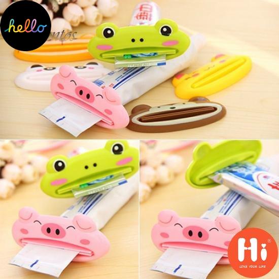Fas onable Bathroom Home Tube Rolling Holder Squeezer Easy Cartoon Toothpast Dispenser
