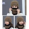 Winter Thermal Soft Beanie Hat Scarf Knitted Hat Neck Scarf Cap Balaclava