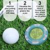 Маркер для мяча с зажимом для шляпы для гольфа и высокоточным зеленым помощником для чтения Компактный размер Легкий портативный пузырьковый уровень Гольф-паттинг Green Reader