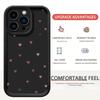 Черный Паз Любовное Сердце Наждачная Бумага Чехол для Телефона для iPhone 15/16/17