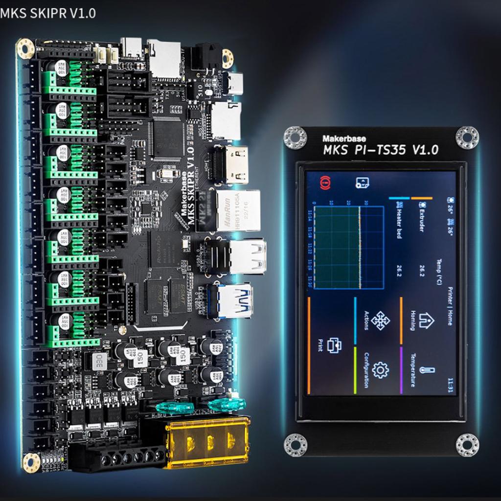 Плата управления MKS SKIPR с четырехъядерным 64-битным SOC STM32F407VET6 запускает Klipper с EMMC для Voron VS для RaspberryPi