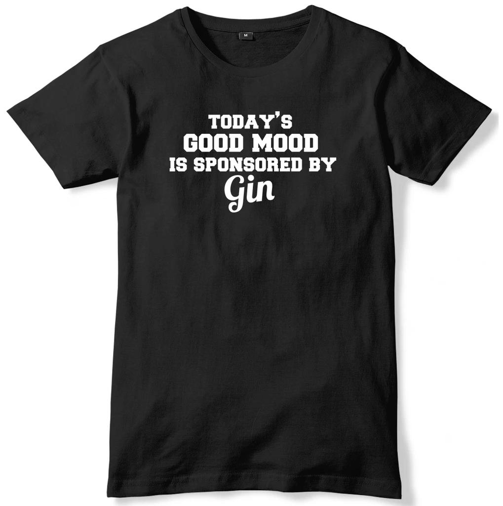 Today's Good Mood Is Sponsored By Gin Mens Funny Unisex Mens Kids T Shirt