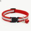 Reflective Bell Dog Cat Pet Collar for Small Dogs Kittens Chihuahua, Adjustable Safety Night Light Collar