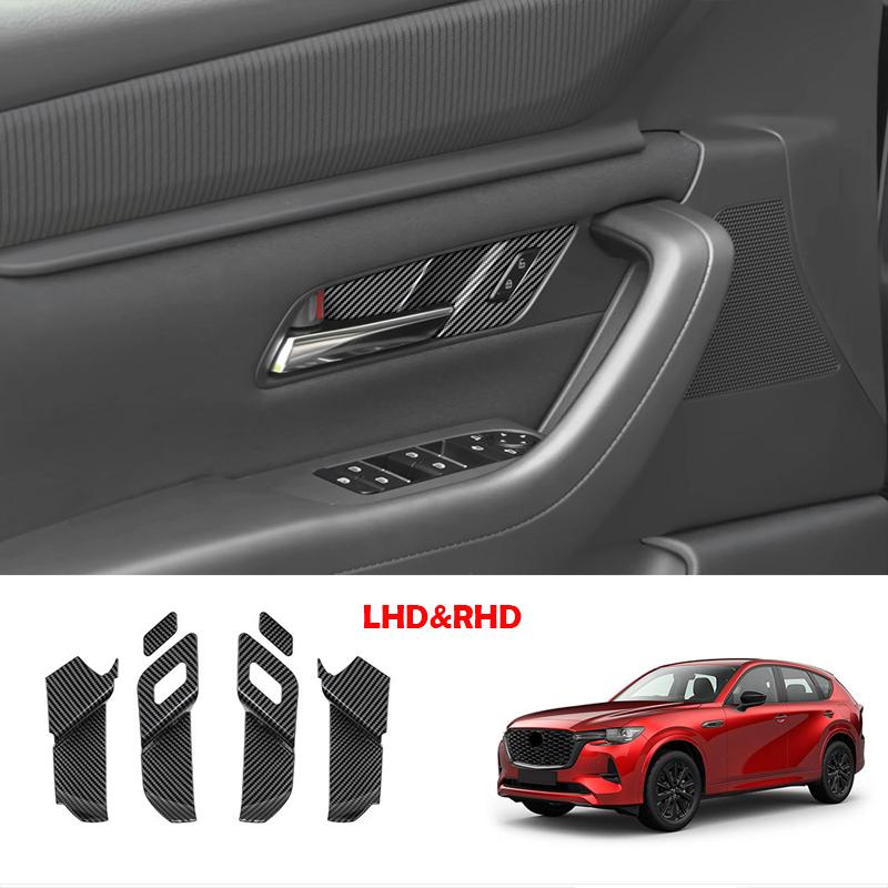 L/RHD For mazda CX-60 CX60 CX-80 CX80 CX-90 CX90 2024 2025 ABS Car Inner Door Handle door Bowl cap Covers Accessories