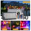 Led Floodlight With Remote Control Outdoor Colorful Rgb Flood Light Spotlight Landscape Lighting