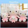 Large Blossom Plush Floral Cat Doll And Cushion Toy Stuffed