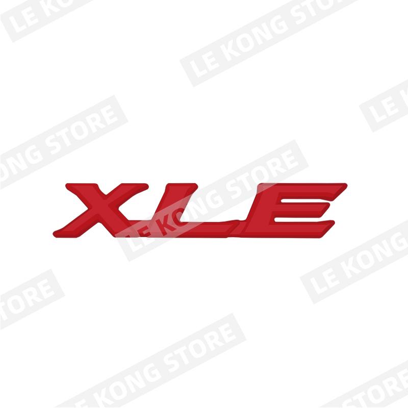 FVEX7 LE XLE XLS Badge Car Head Trunk Body Sticker Decal Emblem Accessories For Toyota Corolla Yaris Camry Auris Rav Metal Car Styling