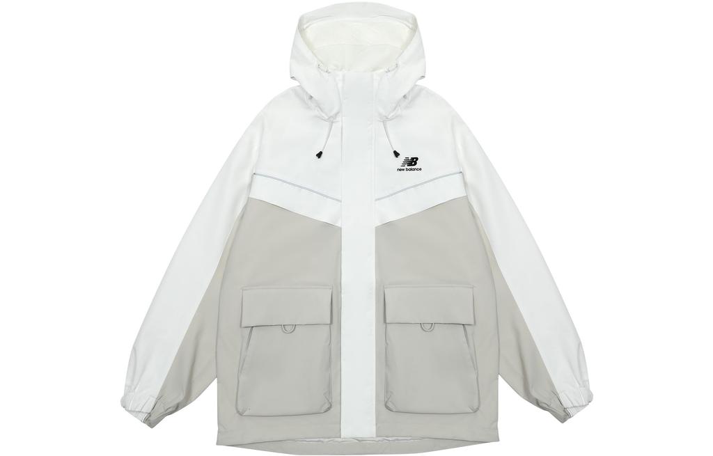New Balance Ветрозащитная тканая куртка с капюшоном Хаки 5AC39333-LBE