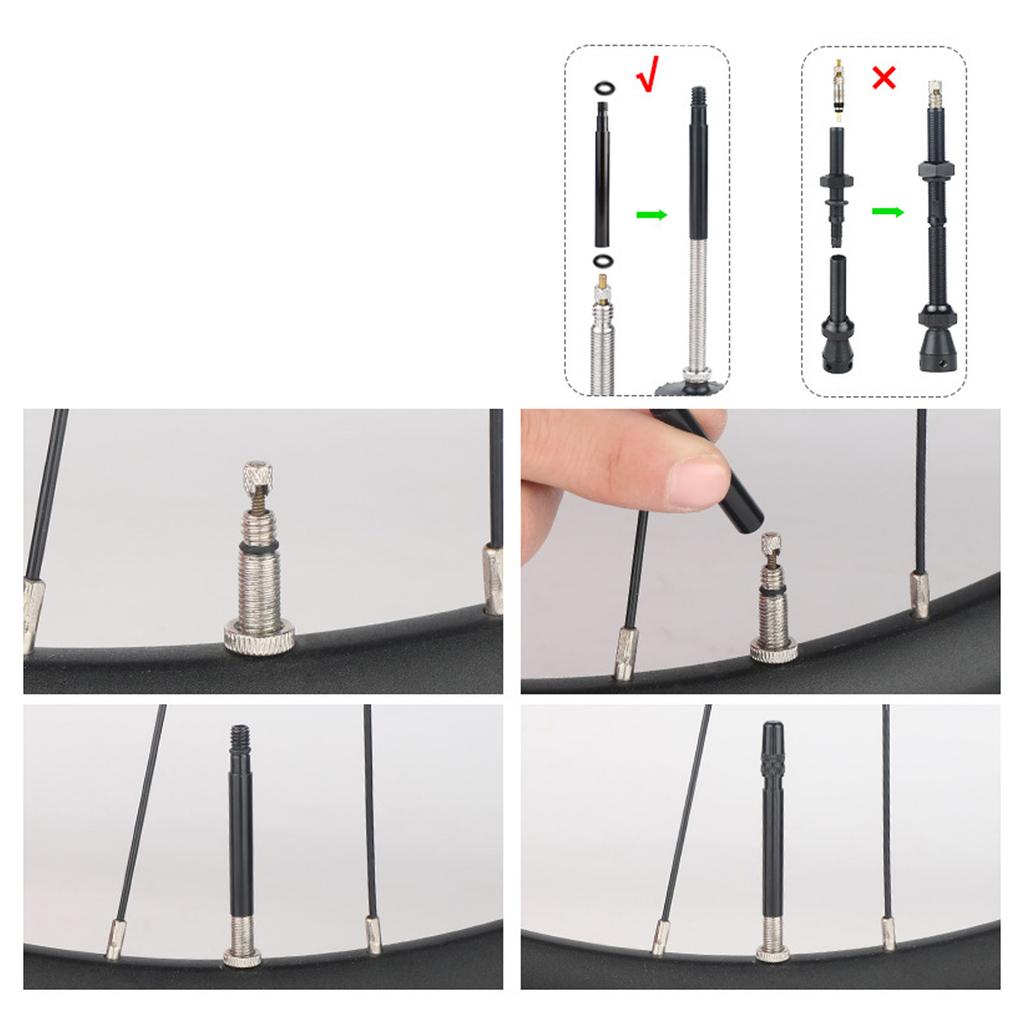 Light Weight Valves Extension Tyre Valves Stem Extenders Nozzle Valves Extenders for Enhancing Cycling Experience