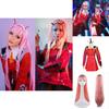 Потрясающий косплей-костюм Зеро Ту из Darling In The Franxx в красной униформе для Хэллоуина
