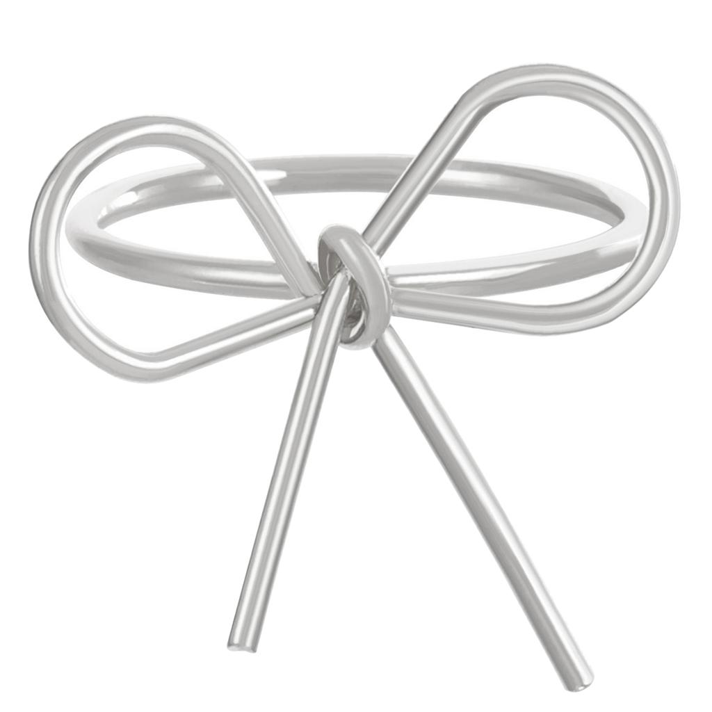 Elegant Bowknot Rings Adjustable Size Rings Bow Finger Rings Decoration Handmade Jewelry Stylish Accessory for Parties
