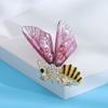 For Women Bee Dragonfly Exquisite Suit Accessories Butterfly Shpae Korean Style Brooch Drip Oil Pin