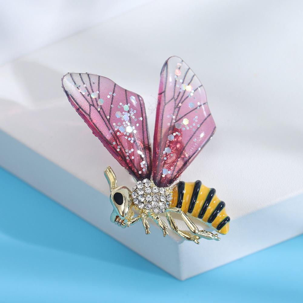 For Women Bee Dragonfly Exquisite Suit Accessories Butterfly Shpae Korean Style Brooch Drip Oil Pin