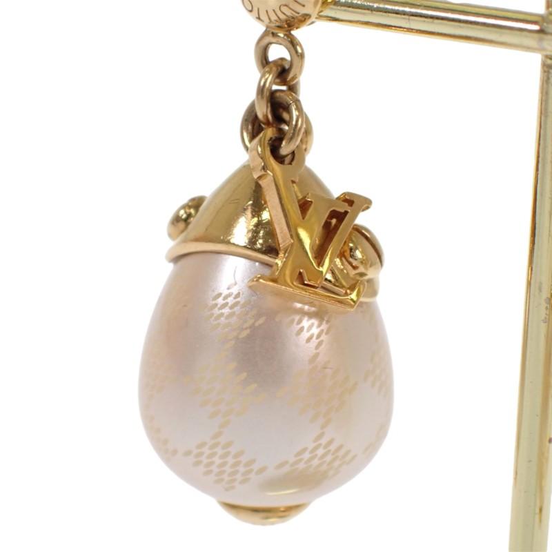 LOUIS VUITTON  M66538 Pierce gold metal/Fake pearl Women