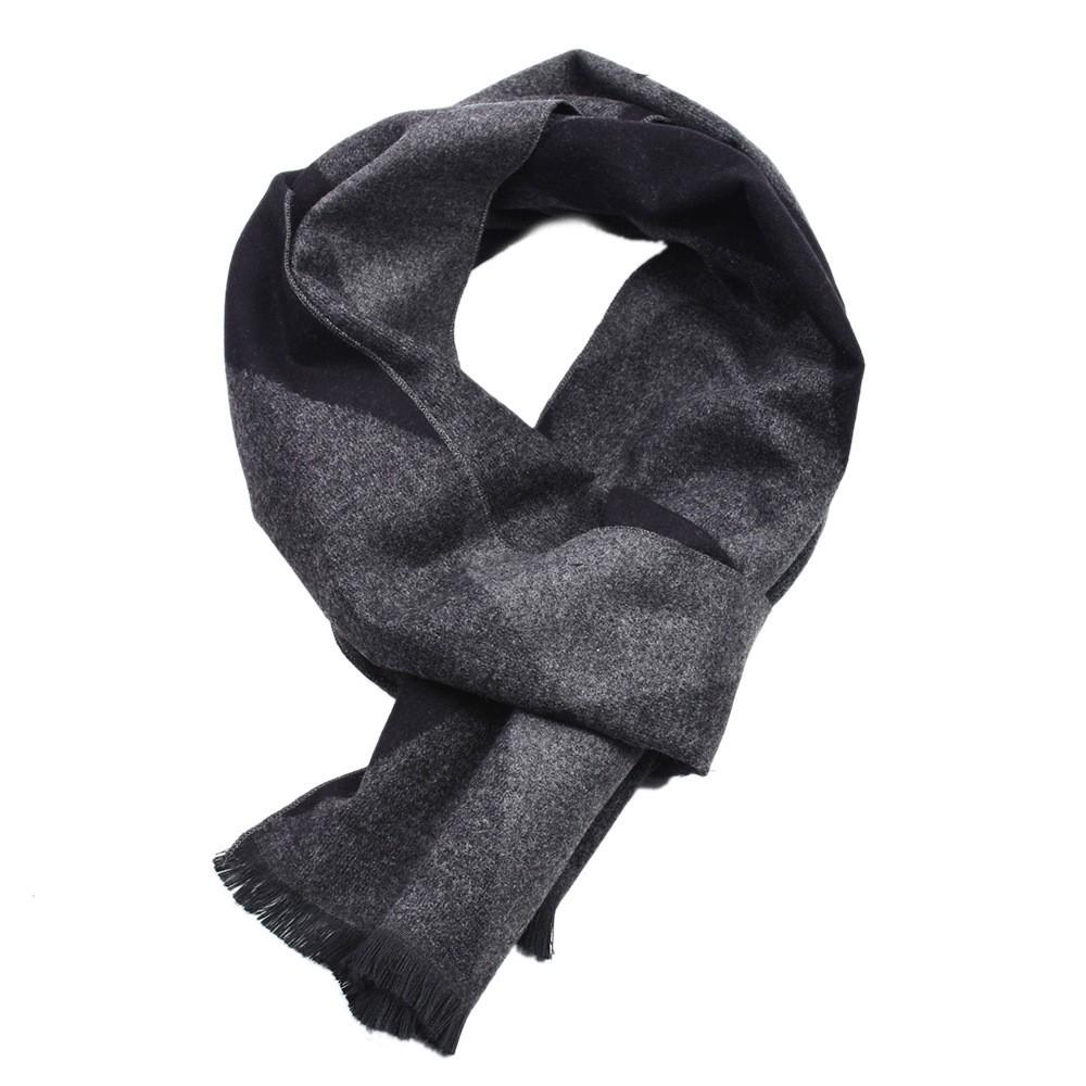 Зимний мужской классический кашемировый шаль с бахромой, клетчатая кисточка, длинный мягкий теплый шарф