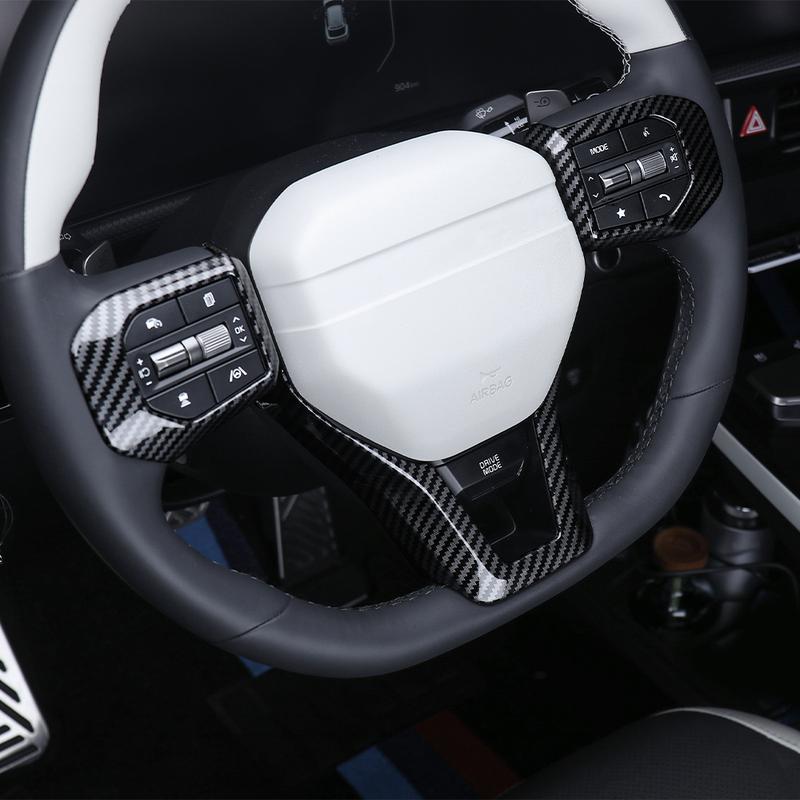 1/3PCS Car Interior Accessories Auto Steering Wheel Cover Decorative Strip ABS Material For KIA EV3/K4 2024 2025 2026 LHD RHD