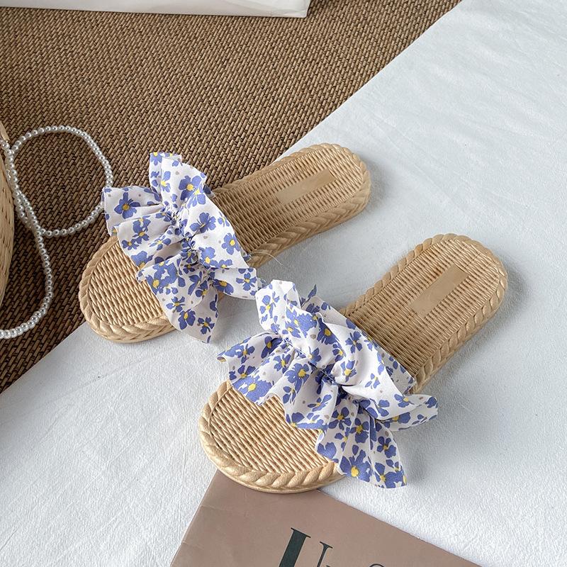 Женские летние тапочки, наружные, новые модные, дикие, сетчатые, красные, с ветровыми цветами, праздничные, пляжные, сказочные туфли, легкие, нескользящие, дышащие