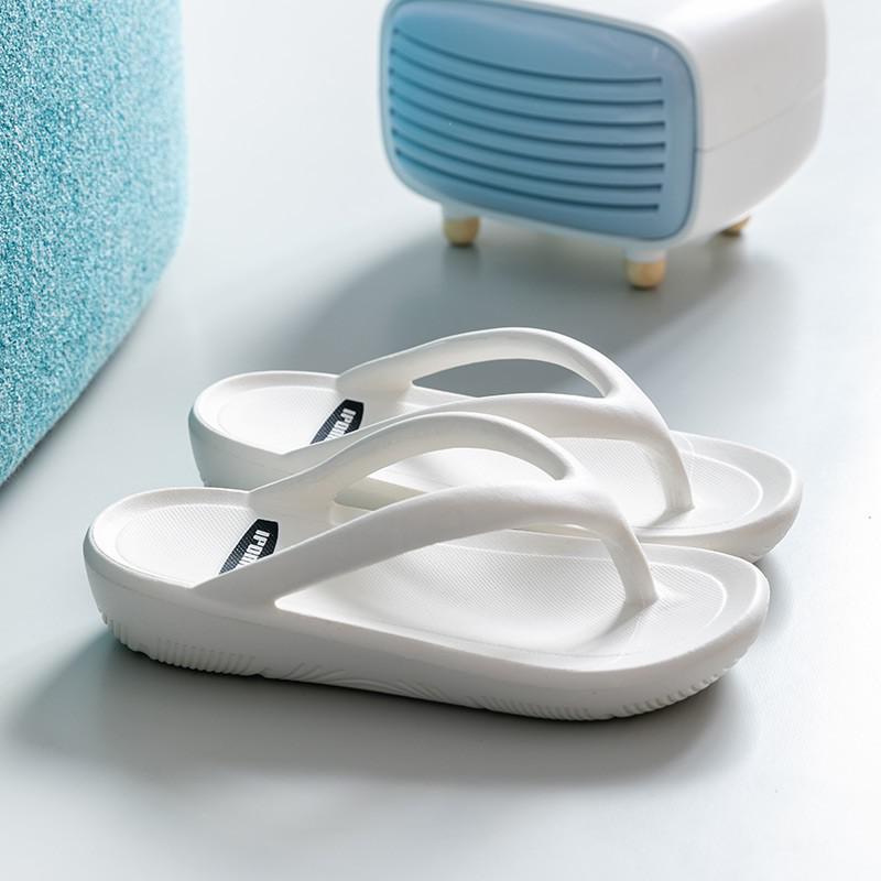 Женские шлепанцы, летние тапочки, пляжные шлепанцы, сандалии на мягкой подошве, удобная нескользящая обувь с толстой подошвой для женщин и девочек, обувь для ванной