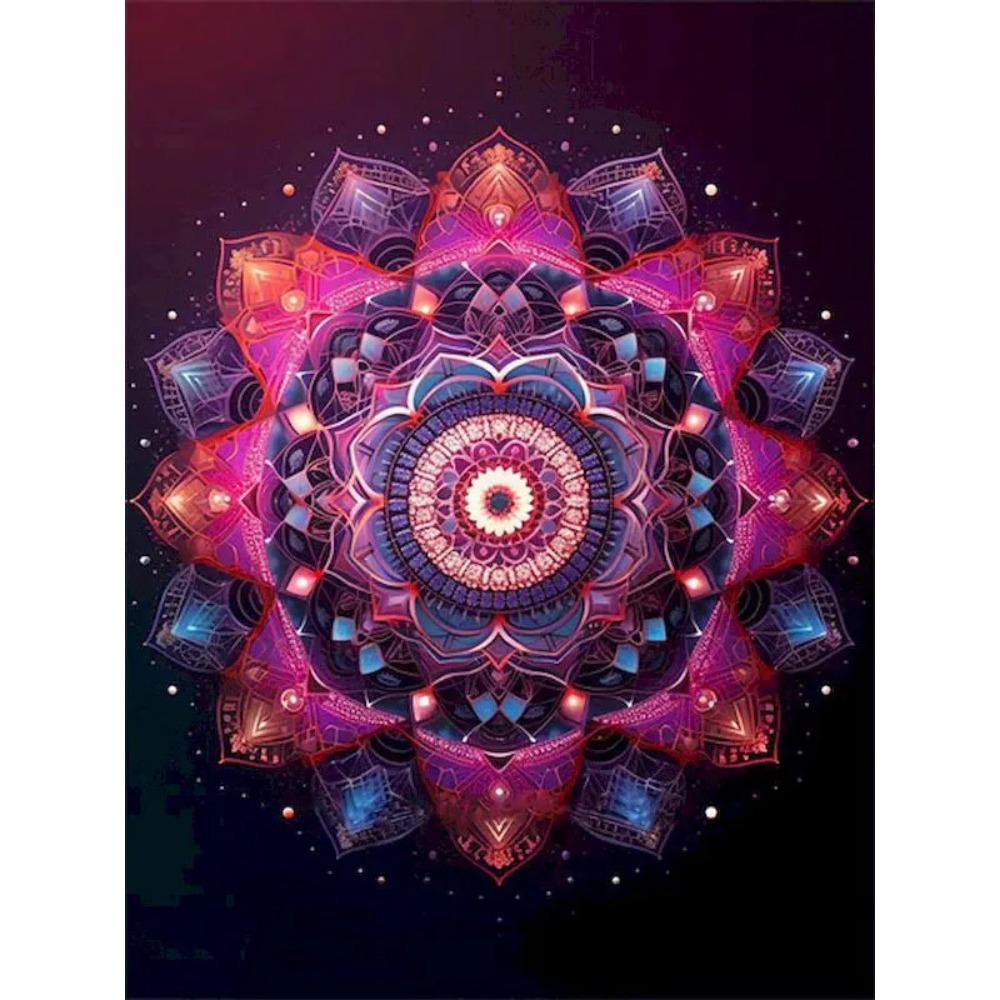 Алмазная живопись Полный дрель Городской пейзаж Круглая алмазная живопись Ручная работа Искусство Мандала Diy Алмазная мозаика Картина Украшение дома