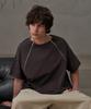 Tener Diagonal Zipper T-Shirt (Charcoal)