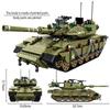 WW2 Military Merkava MK4 Main Battle Tank Series Building Blocks Bricks Model MOC Army Weapon Soldier Sets Kids Toys Boys Gifts
