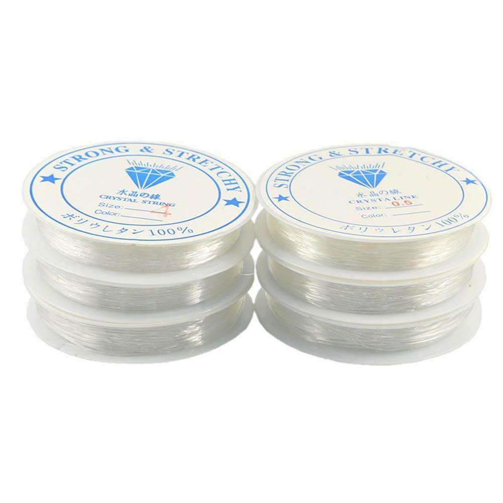 1 Roll Bracelet Clear Beading Elastic Cord Stretchy Transparent String Elastic Cord Elastic