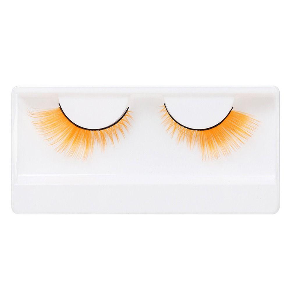 1 Pairs Masquerade Colorful False Eyelashes Eyelash Extension for Cosplay Party Stage Masquerade