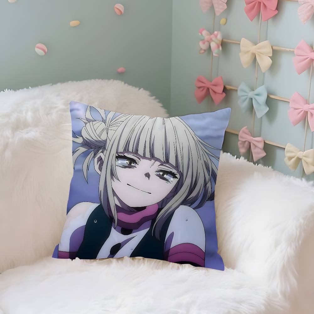 Cute TtogahimikoS Kawai Case Plush Fabric Soft Pillowcase Double Sided Print Cushion Cover Household Gifts