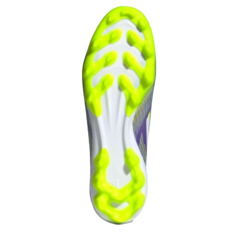 Adidas F50 League Модные Удобные Сетчатые Прочные Футбольные Бутсы Унисекс Футбольные Бутсы Фиолетовые Зеленые Белые JH7740