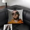 M-Mac Millerr Рэпер Наволочка Натуральный Лен Органическая Ткань Двусторонняя Печать Диван Домашний Декор Подарок Наволочка