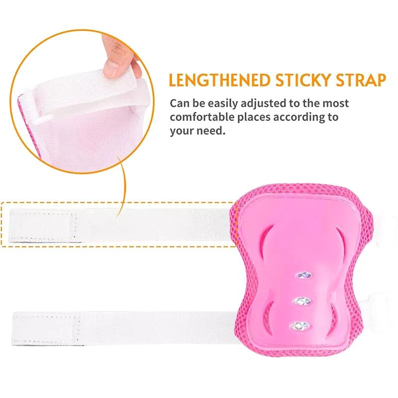 6 шт./компл. детский защитный шлем для мальчиков и девочек, наколенники, налокотники, детский велосипедный шлем для катания на коньках, защитный кожух