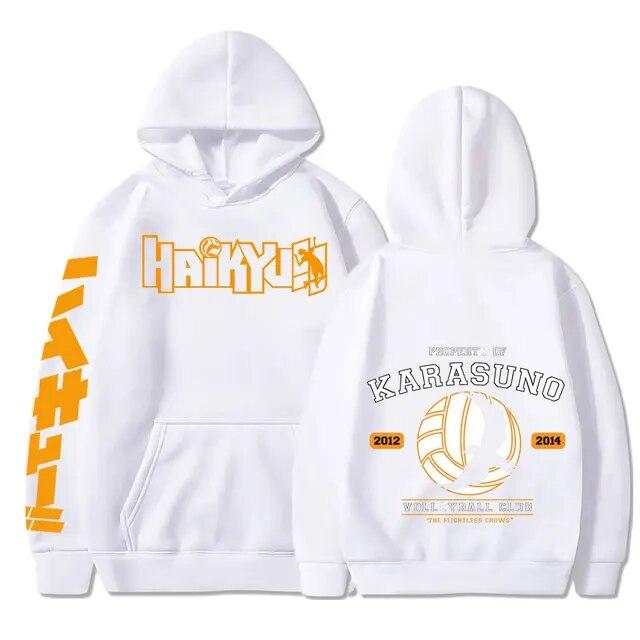 Haikyuu толстовка с капюшоном в стиле аниме Karasuno, свитшот большого размера для старшей школы, пуловер для женщин и мужчин, флисовая одежда для косплея