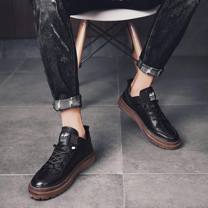 Мужские ботинки из спилковой кожи, брендовые водонепроницаемые зимние ботинки на шнуровке для мужчин 2024 года, новые классические повседневные рабочие ботинки для мужчин222